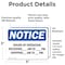 Signmission Hours Of Operation Receiving _ Am - _, 5 in W x Rectangle, Vinyl Decal OS-2PACK-NS-D-35-L-13545 - alternate 3